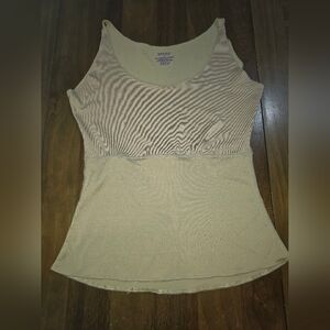 SPANX Lightweight Shaping Camisole Tank Top Sz Large Nude Beige Womens